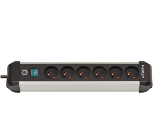 BRENNENSTUHL Premium-Alu-Line - 6 gniazd, 3m 1391034600 - 1199744 - zdjęcie